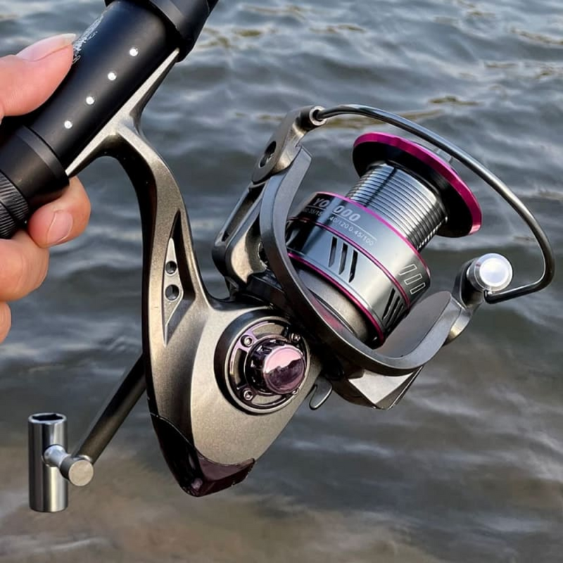 Reel de Pesca Profesional Drag 12 kg y 13 Rodamientos