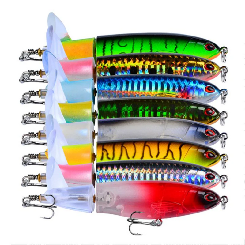 Kit de Señuelos Artificiales Giratorios para Pesca - Comprá 6 Llevá 8