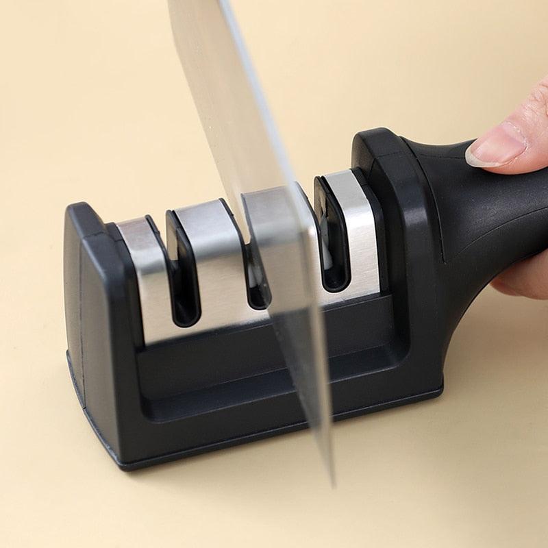 Afilador de Cuchillos 3 en 1 Súper Práctico