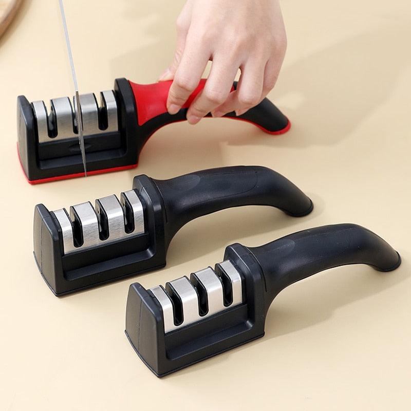 Afilador de Cuchillos 3 en 1 Súper Práctico